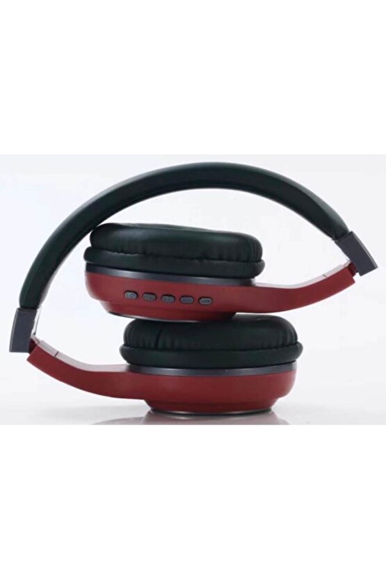 Sy-bt1607 Bluetooth Kulaklık Kablosuz Sd Kart Girişi Aux Kırmızı
