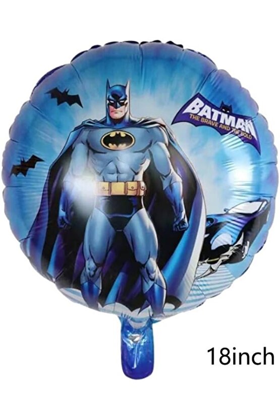 Siyah Rakam Balonlu Yarasa Batman Konsept 9 Yaş Doğum Günü Parti Balon Set Batman Tema Parti Set