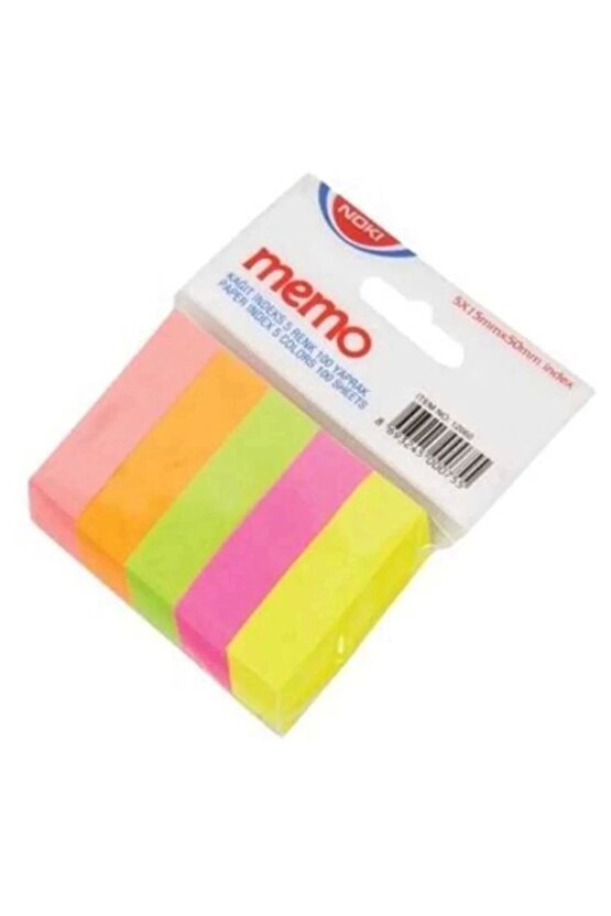 Memo Kağıt Index 5 Renk (POSTIT) Ayraç 12060