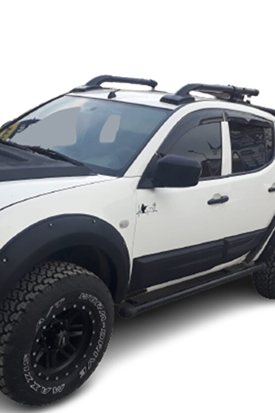 Toyota Hilux 2015-2021 Model Pickup Offroad Paslanmaz Portbagaj Klasik Tavan Çıtası Barı Siyah