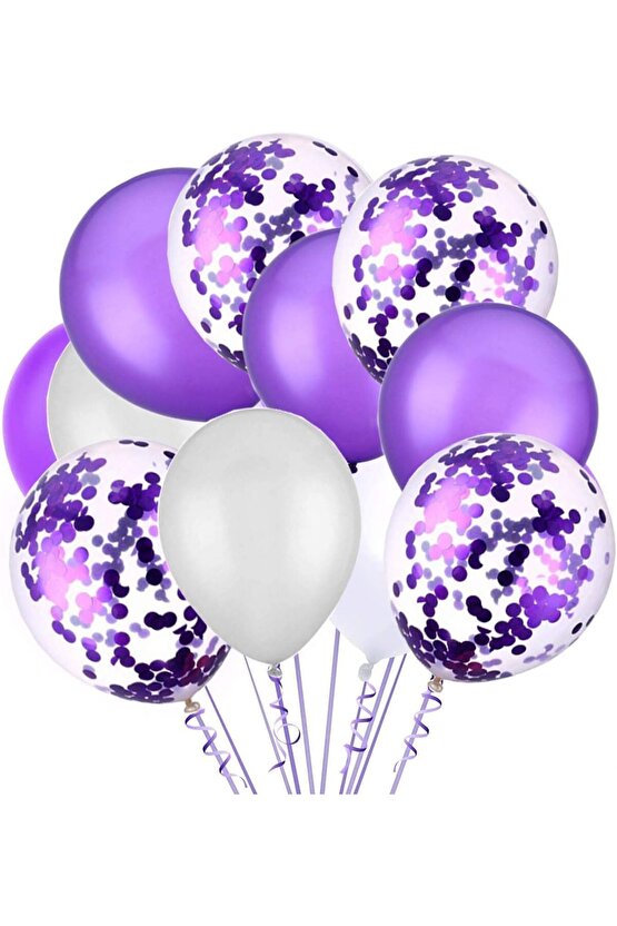Mor Kelebek Konsept 5 Yaş Balon Set Butterfly Kelebek Mor Rakam Balon Parti Doğum Günü Balon Set