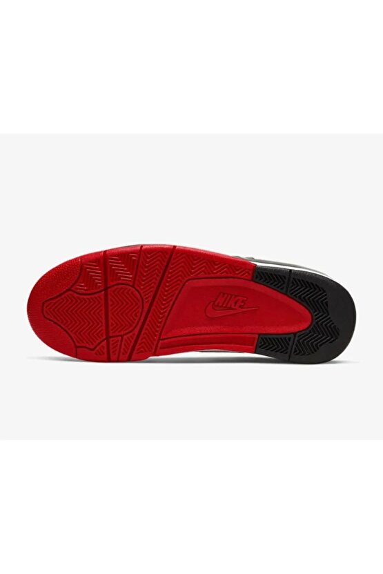 Air Flight Legacy Mens Leather Sneaker Bilekli Hakiki Deri Spor Ayakkabı Kırmızı Beyaz