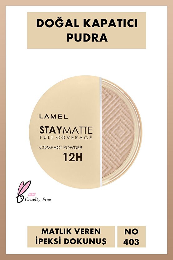 Stay Matte Compact Kalıcı Mat Pudra No 403