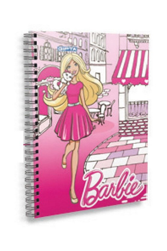Barbie 80 Yaprak A6 Spiralli Karton Kapak Not Defteri 5516