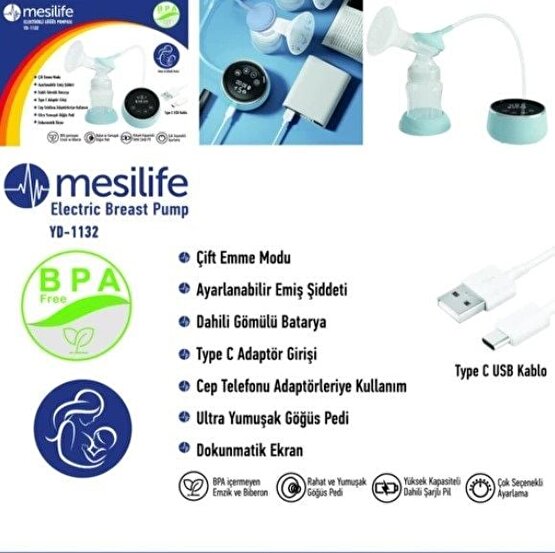 YD 1132 Mesilife Elektrikli Göğüs Pompası