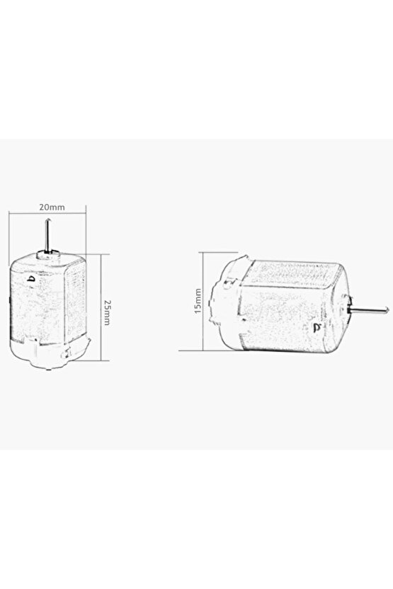 2 Adet Dc Motor, Deney Motoru, 3v, 6v Motor Yüksek Devir Dinamo Motor