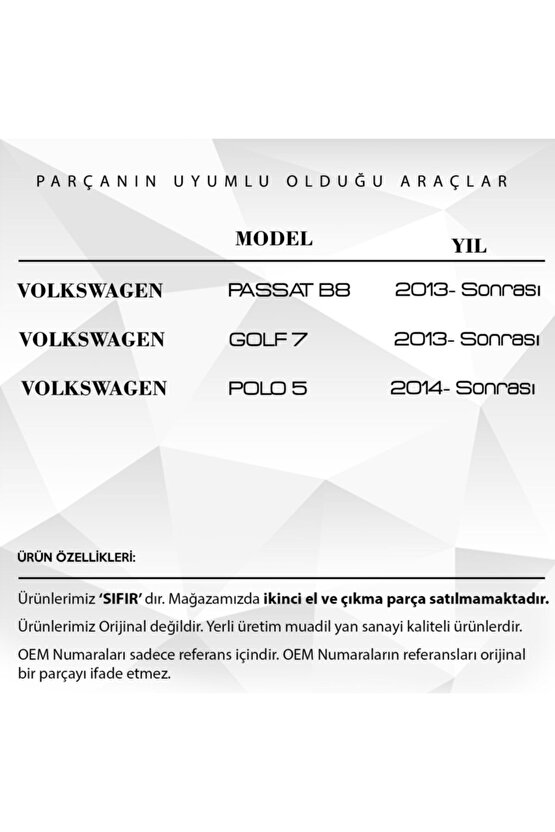 Audi A3 S3 Için Sunroof Perde Parçası