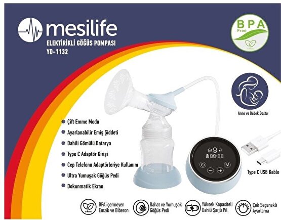 YD 1132 Mesilife Elektrikli Göğüs Pompası