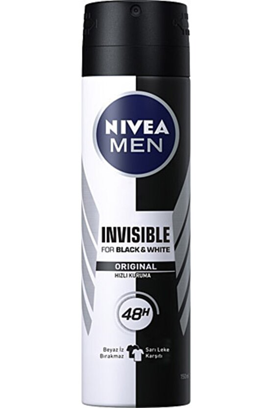 Men Invisible Black & White Original 150 Ml
