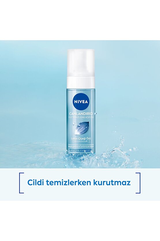 Yüz Yıkama Köpüğü Canlandırıcı Lotus Çiçeği içeren Yüz Temizleyici 150ml Normal Cilt