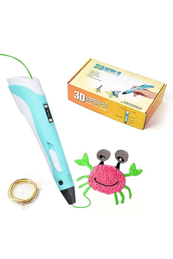 3d Pen 3 Boyutlu Yazıcı Kalem 3 Renk X 3 Metre Filament 3d Printing Pen