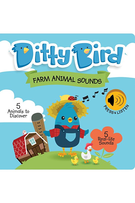 Ditty Bird: Farm Animal Sounds | 0-3 Yaş Çocuklar Için Ingilizce Sesli Kitap - Çiftlik Hayvanları