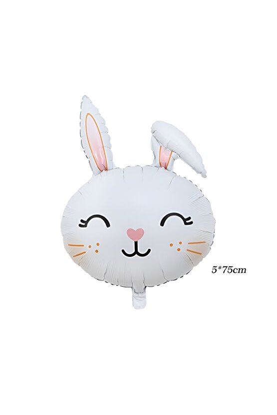 Tavşan Bunny Konsept 6 Yaş Balon Set Easter Sevimli Tavşan Woodland Doğum Günü Parti Balon Buketi