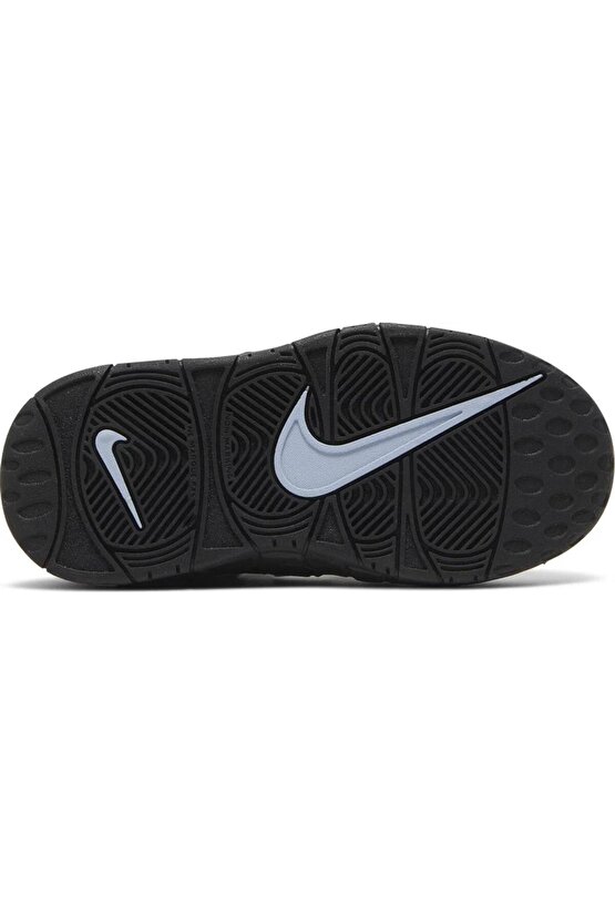Uptempo Air More Leather Sneaker Hakiki Deri Bilekli Lastik ipli Spor Ayakkabı Siyah
