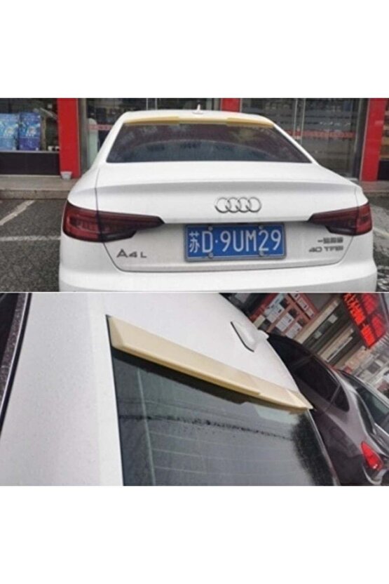 Audi A4 Cam Üstü Spoiler Boyasız Yarasa 2016