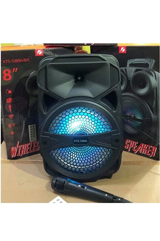 Karaoke Mikrofonlu Bluetooth Hoparlör Toplantı Mevlüt Parti Hoparlörü Ktx-1089a