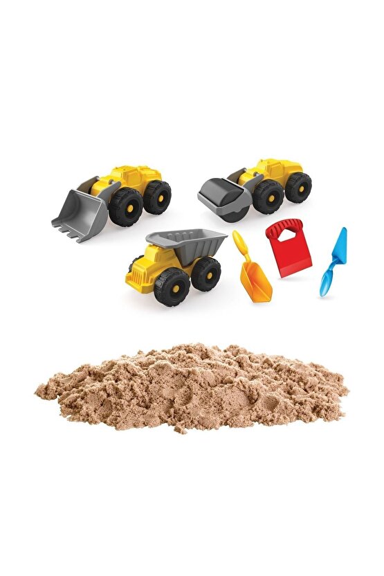 Iş Makineleri Kinetik Oyun Kumu 750 Gr