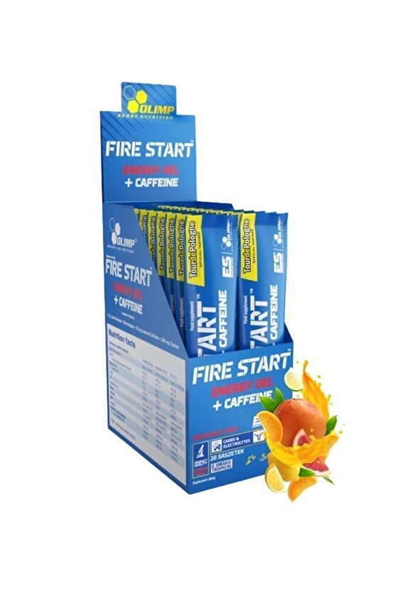 Fire Start Energy Gel + Caffeine 20 Saşe 36 Gram