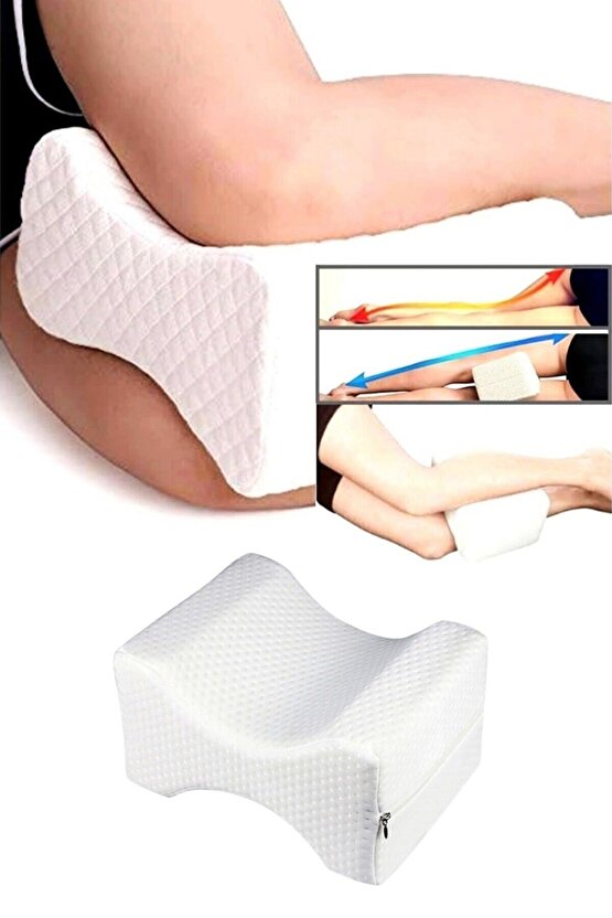 Beyaz Ortopedik Hamile Destek Yastığı Bacak Arası Yastık Hamile Yastığı Pozisyon Yastığı