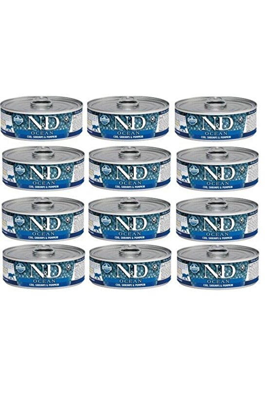 Neo Pet Marketnd Ocean Pumpkın Morina,karides Kitten Konserve 80 Gr. X 12 Adet