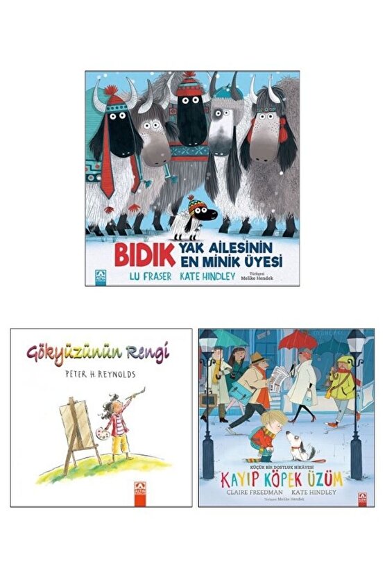 Doğa Okulları 5 yaş Kitap Seti, 1. Bıdık Yak Ailesinin En., 2. Gökyüzünün Rengi, 3. Kayıp Köpek Üzüm