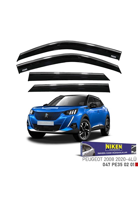 Peugeot 2008 cam rüzgarlığı kromlu 2020+ niken