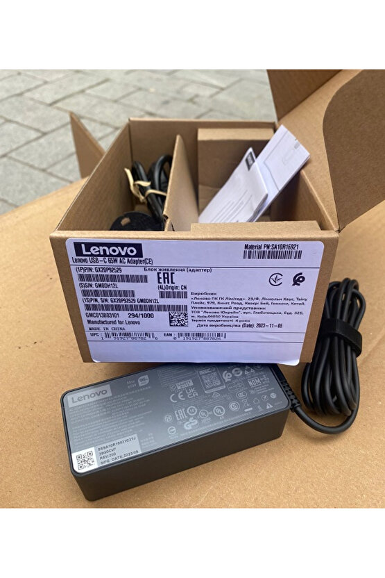 Lenovo Thinkpad E480 20Kns0Mc00 Notebook Adaptör, Şarj Aleti Cihazı Type-c, Usb-C 65W
