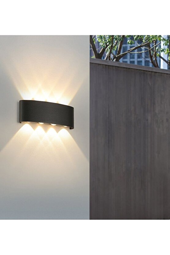 12 Watt Gün Işığı Işık Süzmeli Modern Led Aplik, Modern Led Armatür, İç ve Dış Mekan Dekoratif Aplik