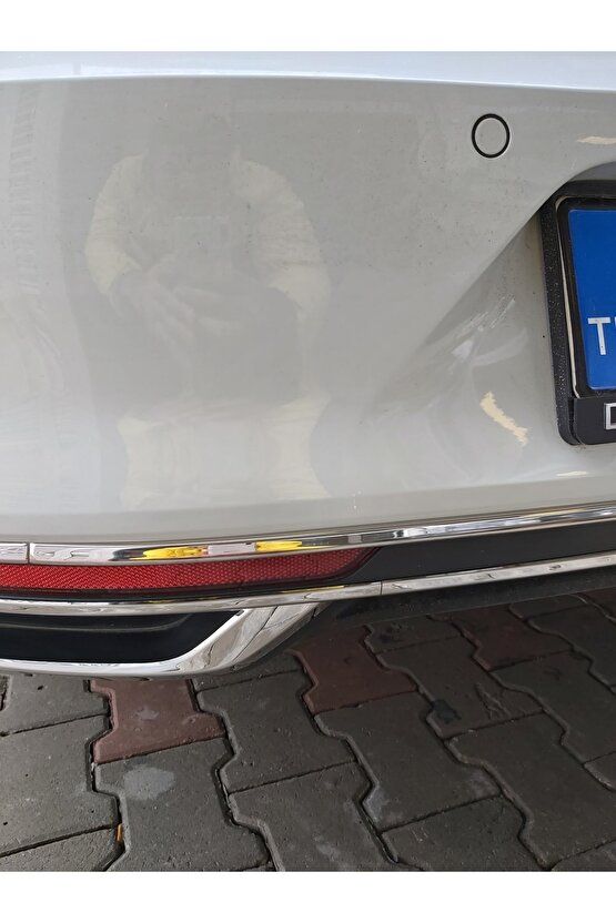 Vw Passat B8.5 Krom Egzoz Görünümü Difüzör Çıtası, 3 Parça,2019 Ve Üzeri