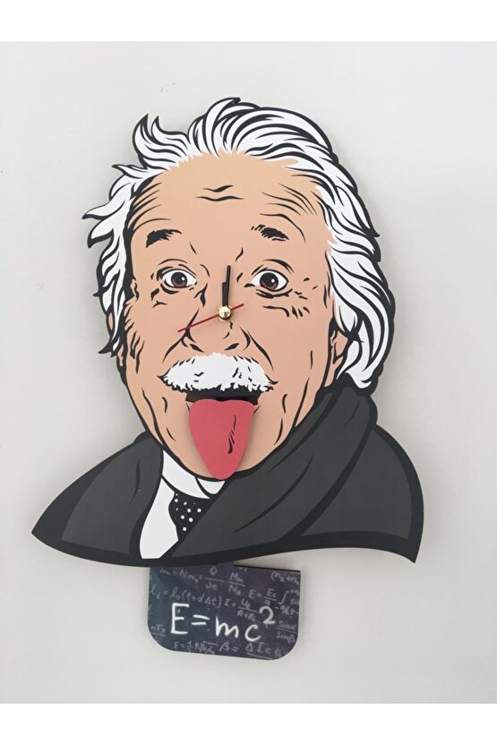Mc2 Einstein Dekoratif Sarkaçlı Duvar Saati
