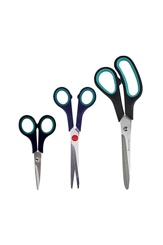 Üçlü Makas Seti Stainless Scissors 3lü