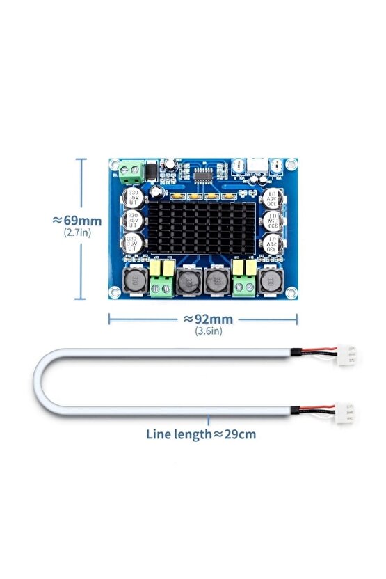Xh-m543 Tpa3116d2 Stereo 2x120w Ses Amfi Modülü Class D Çift Kanallı