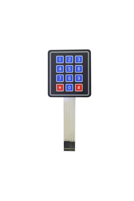 Tuş Takımı 4x3 Tuş Takım Mebran Modül Set Keypad