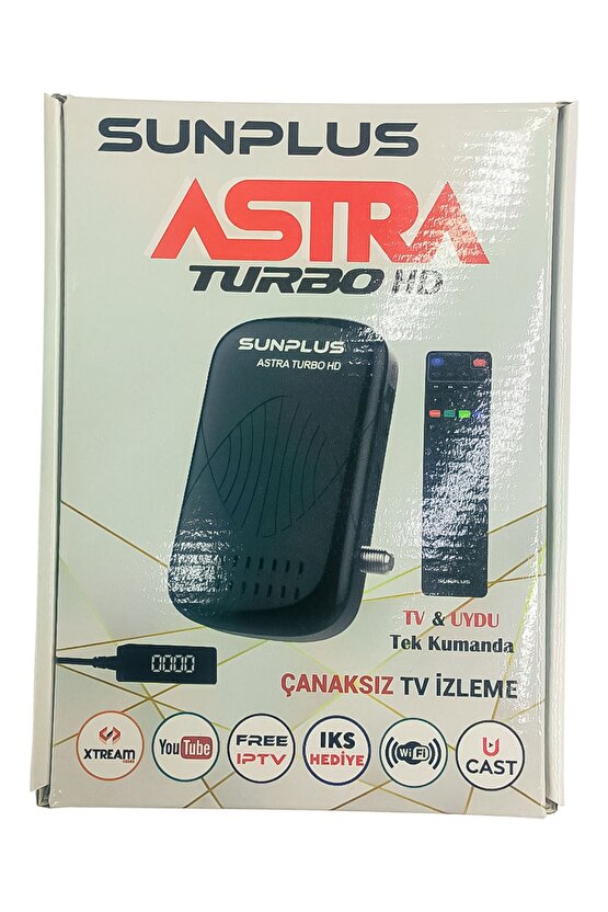 Astra Turbo Hd Full Hd Çanaksız Uydu Alıcı Akıllı Kumanda