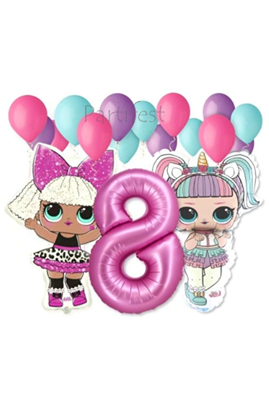 Lol Surprise Balon Seti Lol Bebek 8 Yaş Balon Seti Lol Doğum Günü Parti Seti