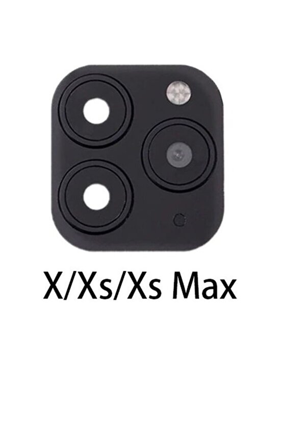 iphone X-XS-XS MAX I İPHONE 11 Uyumlu PROYA ÇEVİREN KAMERA LENSİ DÖNÜŞTÜRÜCÜ APARAT SİYAH