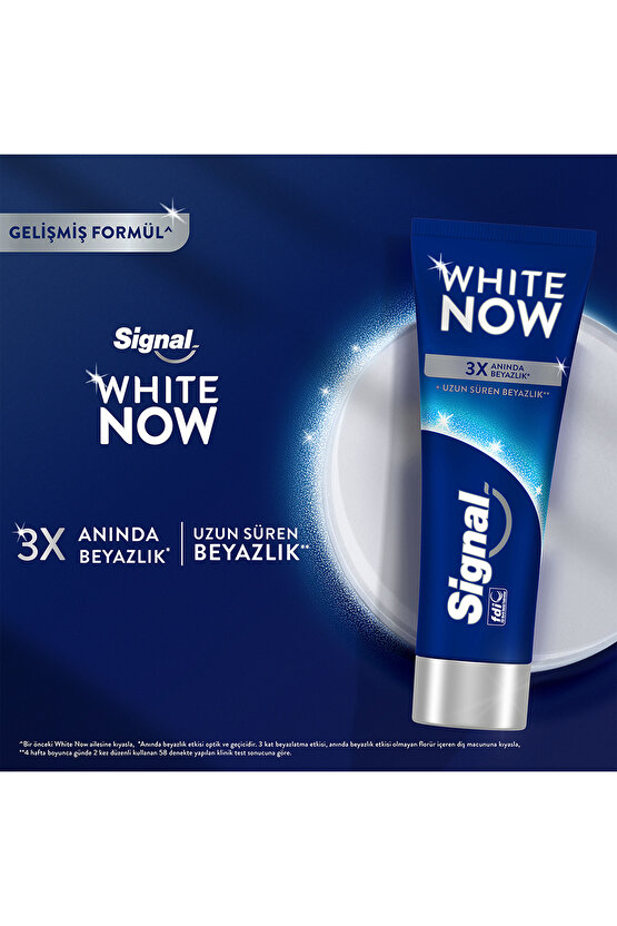 White Now Original Anında Beyazlatıcı Diş Macunu 75ml X4