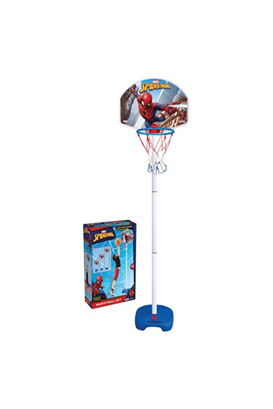 Spiderman Ayaklı Basketbol Set Çocuk Basket Potası-3404