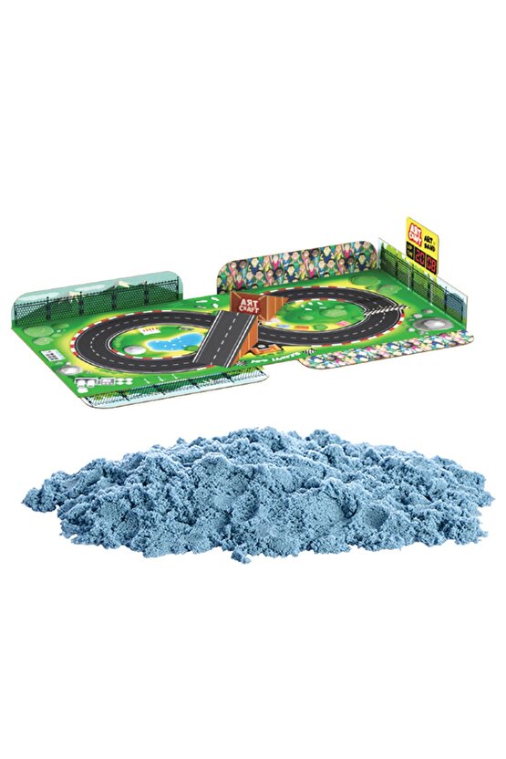 Arabalar Seti Kinetik Oyun Kumu (750 Gr.) - Art Craft Kinetik Kum Seti - Oyun Kumu - Art Sand Kumu