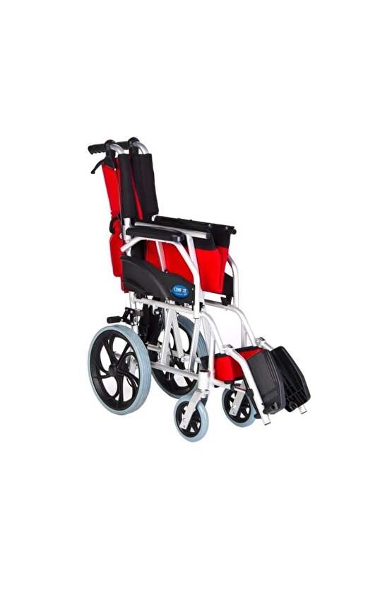 Comfort Plus KY863LAJ-A12 Alüminyum Transfer Özellikli Tekerlekli Sandalye Kırmızı