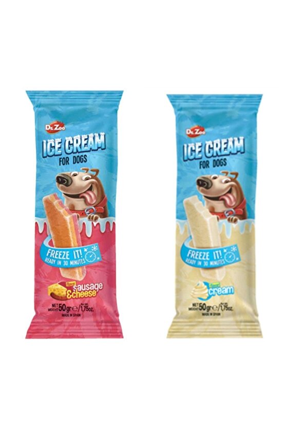 Neo Pet Market Helado Kremalı Dondurma + Sosisli Peynirli Köpek Dondurma Ödülü 50 Gr