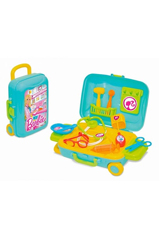 Oyuncak Barbie Doktor Seti Bavulum Çocuk Eğitici Oyun Seti