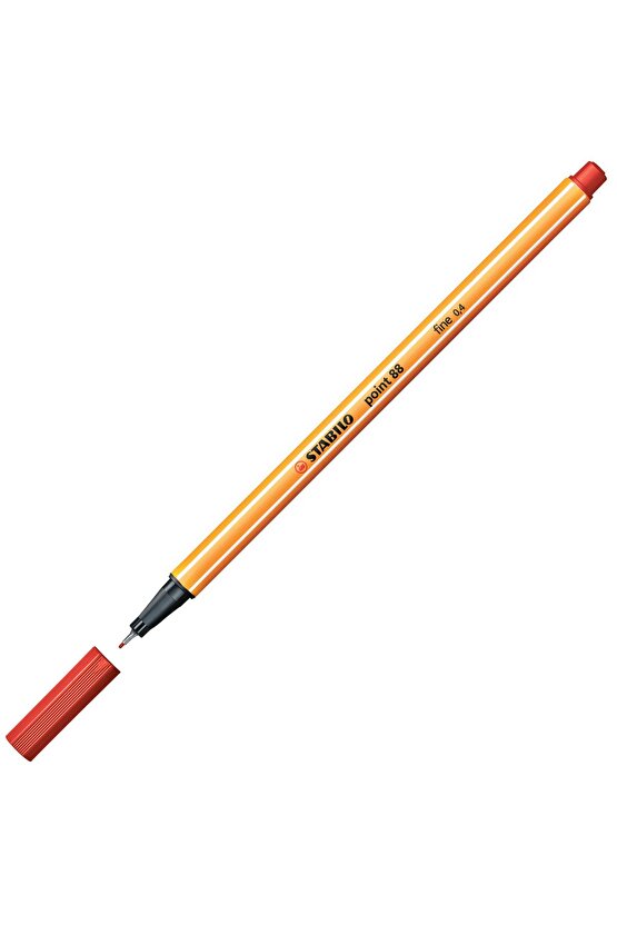 Point 88 Fineliner 0.4mm Keçe Uçlu Kalem 8840 Kırmızı