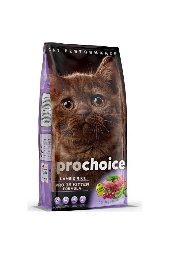 Neo Pet Market Pro Choice Pro 38 Kitten Kuzu Etli Yavru Kedi Maması 15 Kg