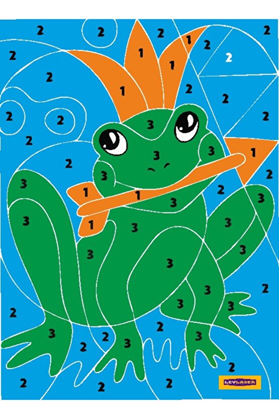 Ahşap Mdf Kurbağa Figürlü Boyanabilir Puzzle 21x31 Cm