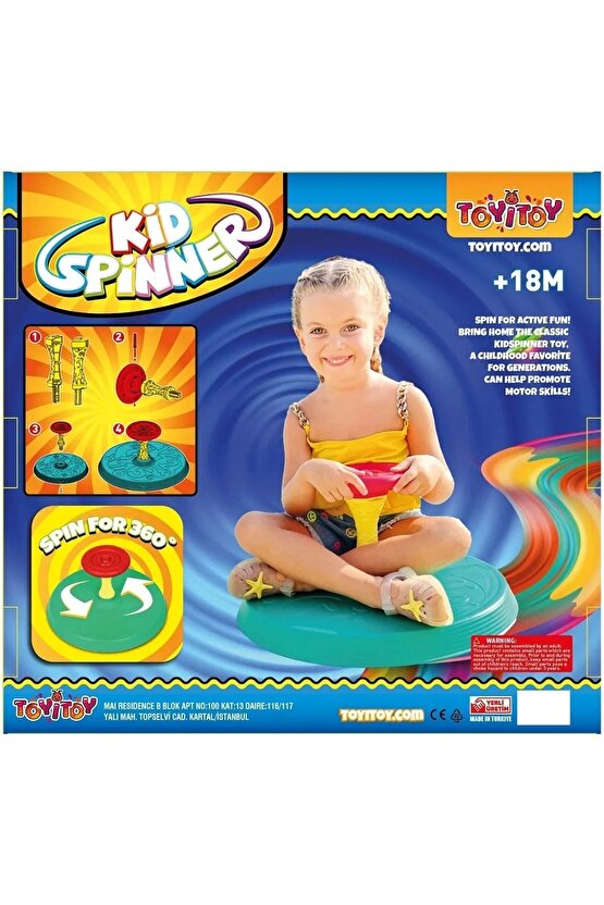 Kidspinner Süper Hareketli Dönence - Tırtır Oyuncak - Spor Oyuncakları - Dönence Oyuncak - Dönmeli