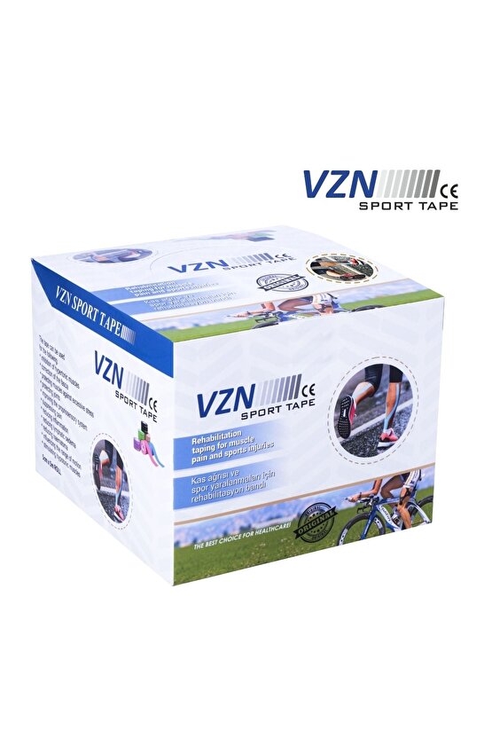 Vzn Kinesio Sport Tape – 5m X 5cm Sporcu Ağrı Bandı 4 Renk