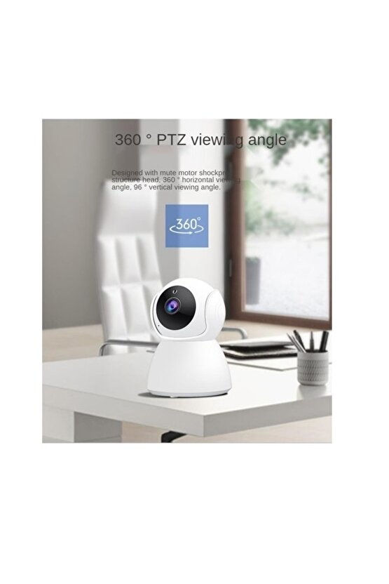 Full Hd 1080p Kamera Bebek Izleme Ve Güvenlik Kamerası Wifi 360 Derece Dönebilen Kamera