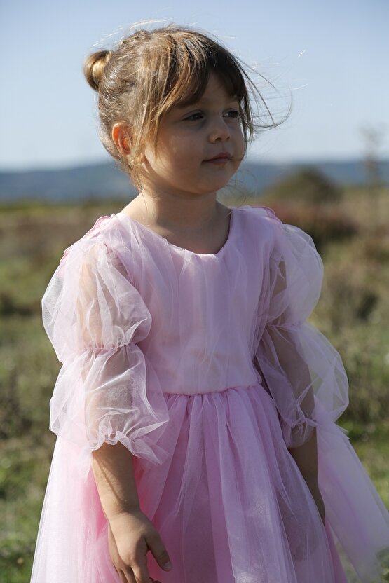 Kız Bebek Kız Çocuk Doğum Günü Parti Düğün Elbise Tüllü Tütü Astarlı Çocuk Giyim bebek giyim Elbuznk