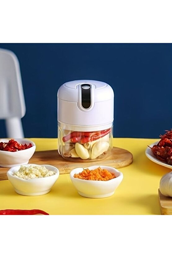 Bıçaklı Blender Doğrayıcı ile Hızlı ve Sağlıklı Mutfak Çözümü Şarj Edilebilir Mini Blender 250